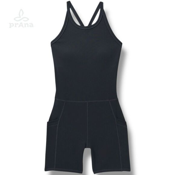 Prana Pants - NWT - prAna Becksa Shortie Women’s Size Medium M Solid Black Romper